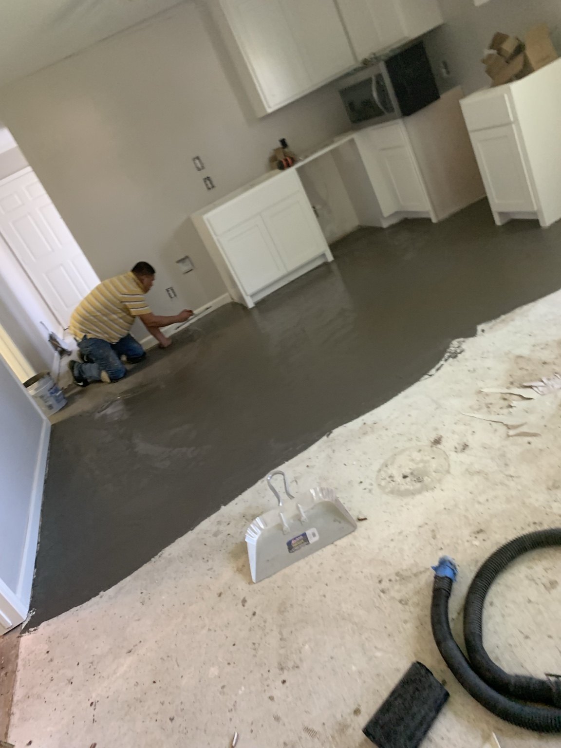 Yescer Flooring project: floor preparation
